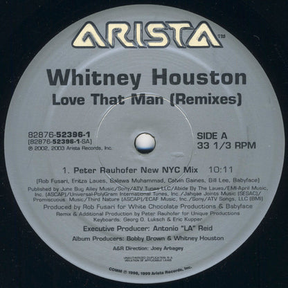 Whitney Houston : Love That Man (Remixes) (2x12")
