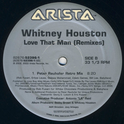 Whitney Houston : Love That Man (Remixes) (2x12")