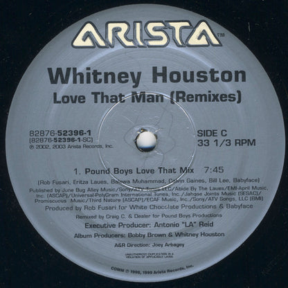Whitney Houston : Love That Man (Remixes) (2x12")