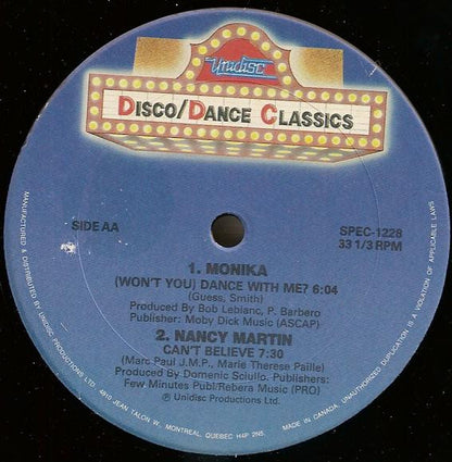 France Joli / Monika (2) / Nancy Martin* : Gonna Get Over You / (Won't You) Dance With Me / Can't Believe (12")