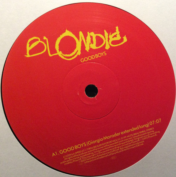 Blondie : Good Boys (12", Single)