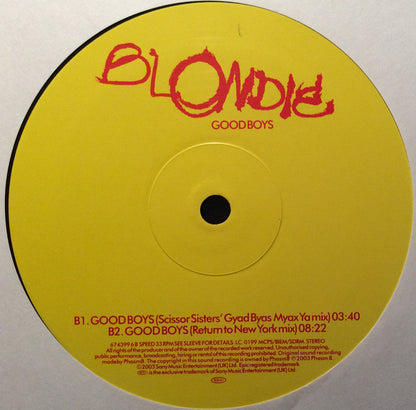 Blondie : Good Boys (12", Single)