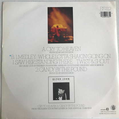 Elton John : Cry To Heaven (12", Single)