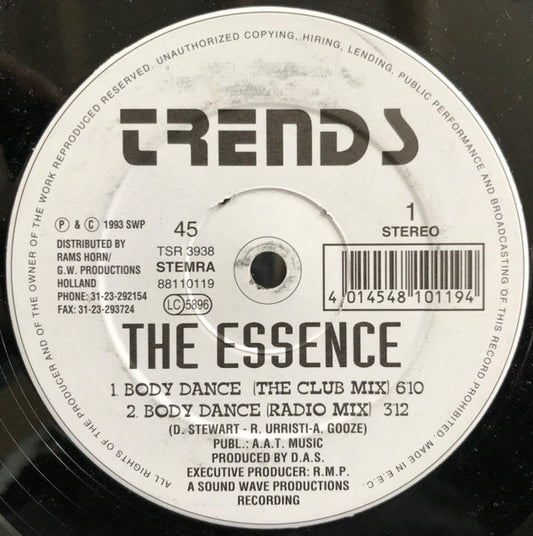 The Essence (9) : Body Dance (12")