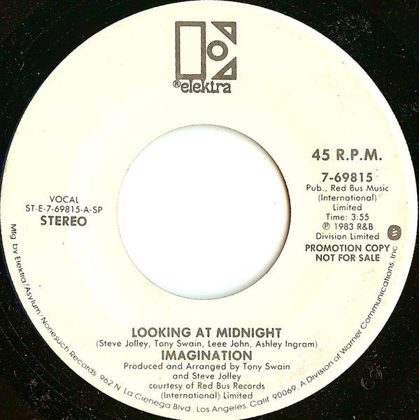 Imagination : Looking At Midnight (7", Promo, SP )