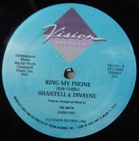 Shantell & Dwayne : Ring My Phone (12")