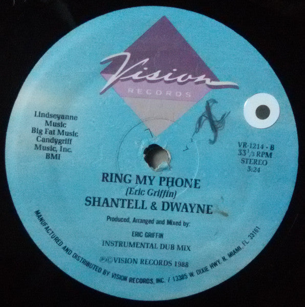 Shantell & Dwayne : Ring My Phone (12")