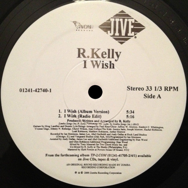 R. Kelly : I Wish (12")