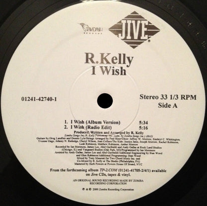 R. Kelly : I Wish (12")