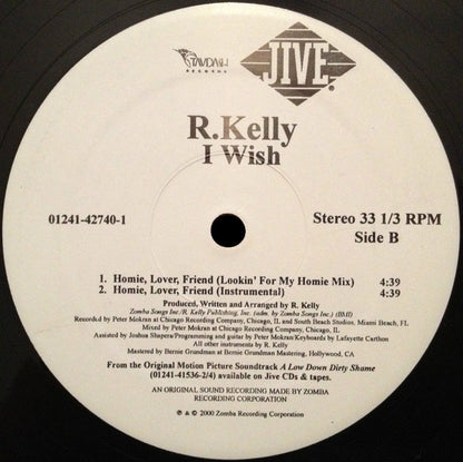 R. Kelly : I Wish (12")