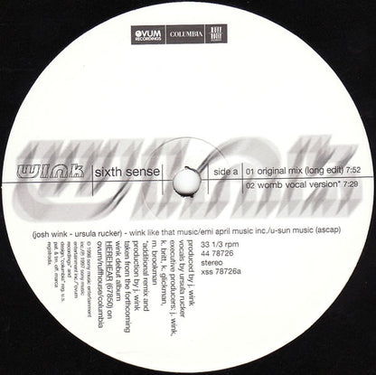 Wink* : Sixth Sense (12")