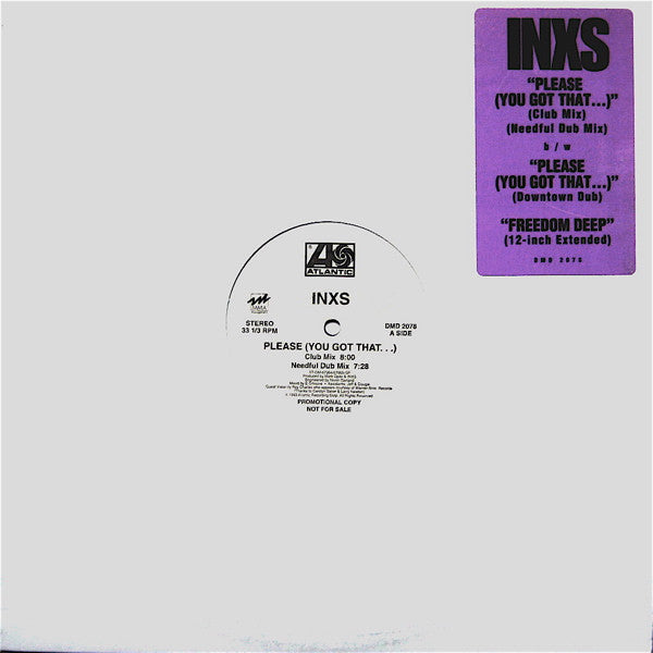 INXS : Please (You Got That...) (12", Single, Promo)