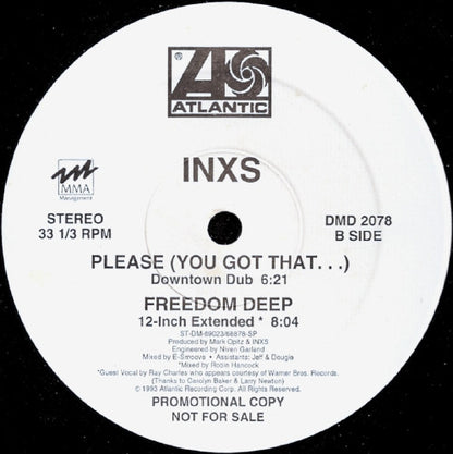 INXS : Please (You Got That...) (12", Single, Promo)