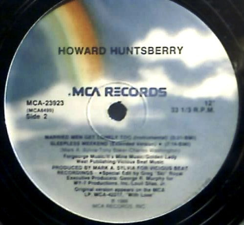 Howard Huntsberry : Married Men Get Lonely Too (12", Single)