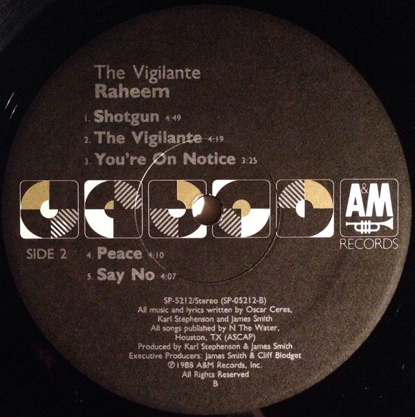 Raheem : The Vigilante (LP, Album)