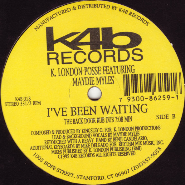 K. London Posse* Featuring Maydie Myles : I've Been Waiting (2x12")