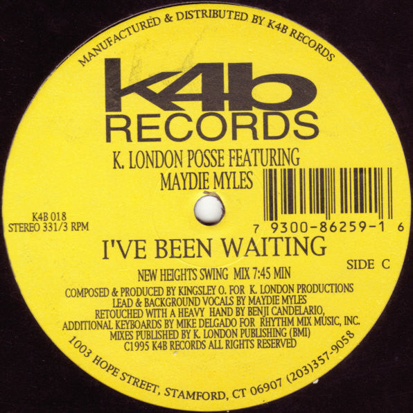 K. London Posse* Featuring Maydie Myles : I've Been Waiting (2x12")