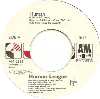 Human League* : Human (7", Single, Styrene, Ind)