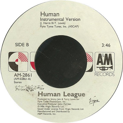 Human League* : Human (7", Single, Styrene, Ind)