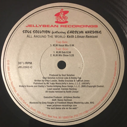 Soul Solution Featuring Carolyn Harding : All Around The World (2x12")