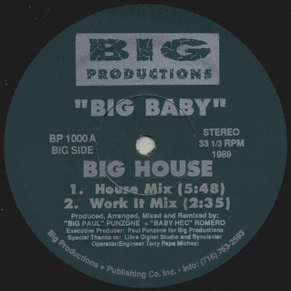 Big Baby : Big House (12")