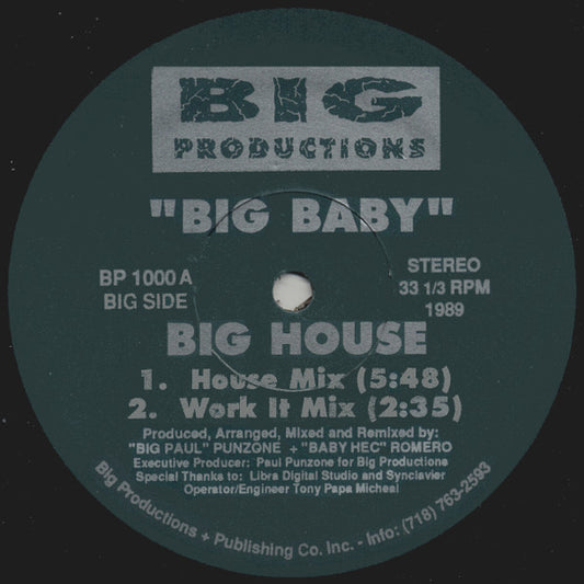 Big Baby : Big House (12")