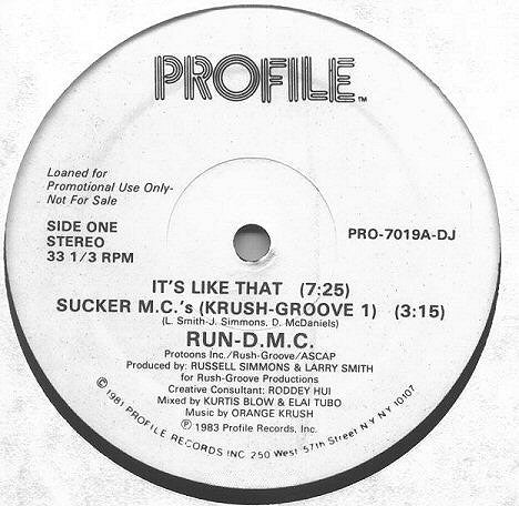 Run-D.M.C.* : It's Like That / Sucker M.C.'s (12", Promo)