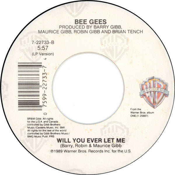 Bee Gees : You Win Again / Will You Ever Let Me (7", Single)