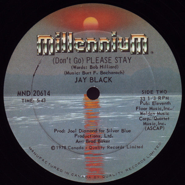 Jay Black : Love Is In The Air / (Don't Go) Please Stay (12")