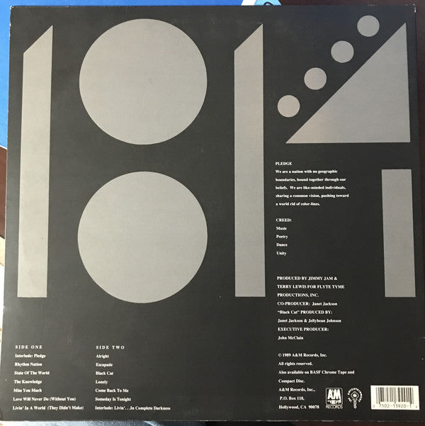 Janet Jackson : Rhythm Nation 1814 (LP, Album)