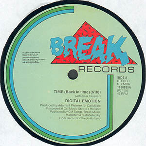 Digital Emotion : Time (Back In Time) (12")