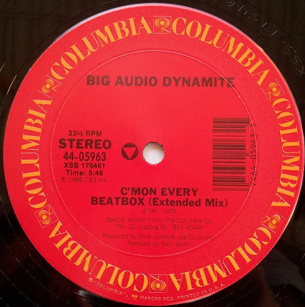 Big Audio Dynamite : C'mon Every Beatbox (12")