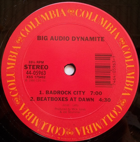 Big Audio Dynamite : C'mon Every Beatbox (12")