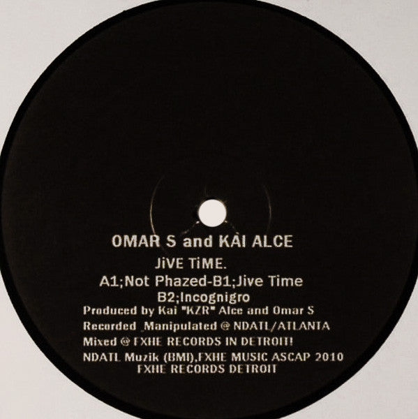 Omar S* And Kai Alce* : Jive Time. (12")