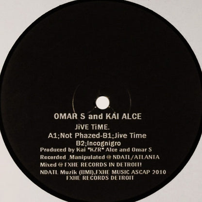 Omar S* And Kai Alce* : Jive Time. (12")