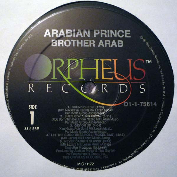 Arabian Prince* : Brother Arab (LP, Album)