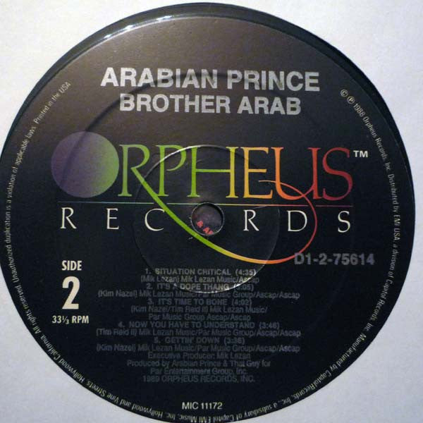 Arabian Prince* : Brother Arab (LP, Album)