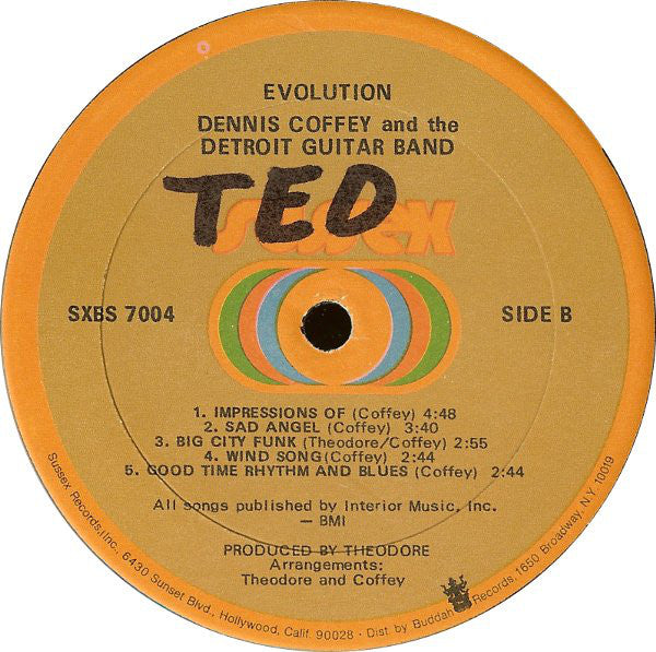 Dennis Coffey And The Detroit Guitar Band : Evolution (LP, Album, Son)