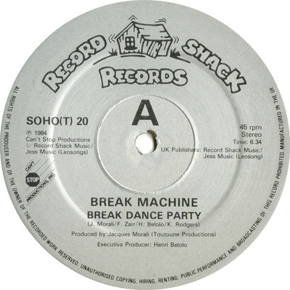 Break Machine : Break Dance Party (12", Single)