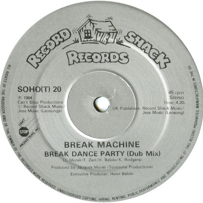 Break Machine : Break Dance Party (12", Single)