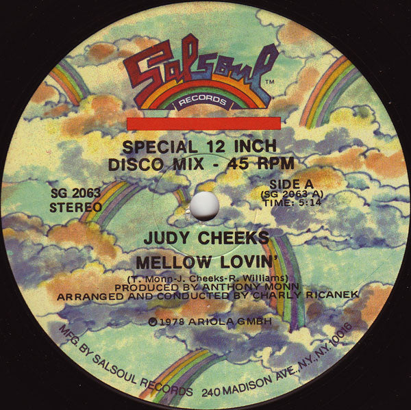 Judy Cheeks : Mellow Lovin' (12", Single, RE, Ind)