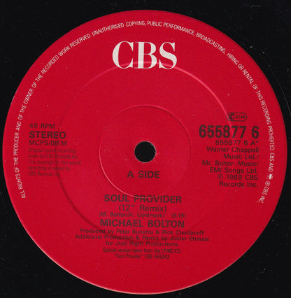 Michael Bolton : Soul Provider (12")