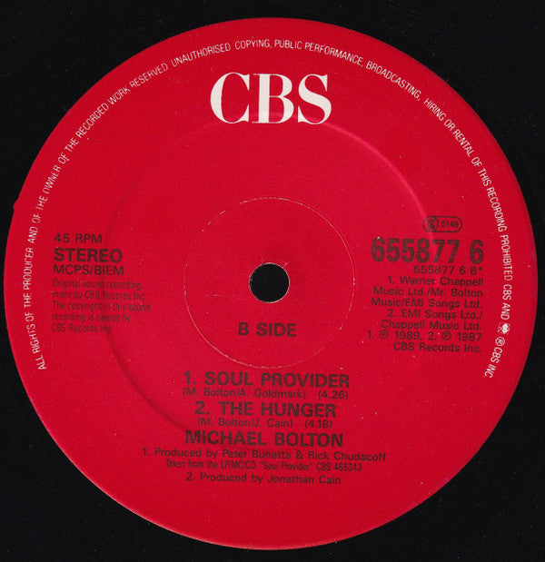 Michael Bolton : Soul Provider (12")