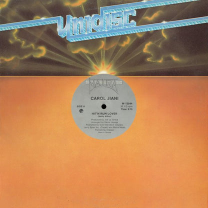 Carol Jiani : Hit 'N Run Lover / All The People Of The World (12", RP, Sil)