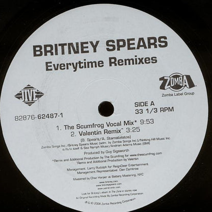 Britney Spears : Everytime (Remixes) (12")