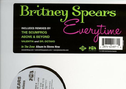 Britney Spears : Everytime (Remixes) (12")