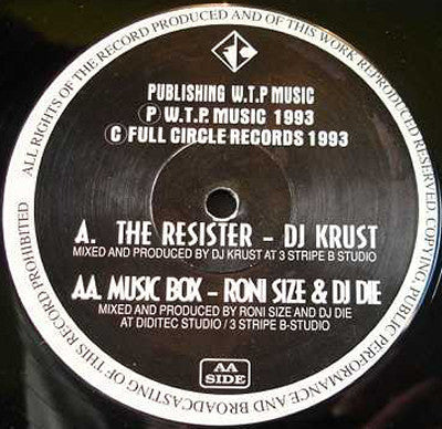 Krust / Roni Size & DJ Die : The Resister / Music Box (12")