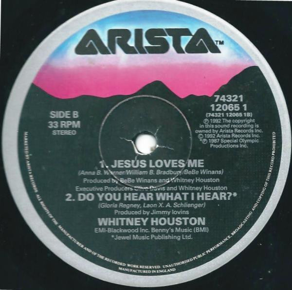 Whitney Houston : I Will Always Love You (12", Single)