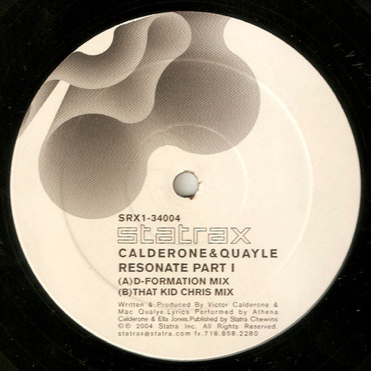Calderone & Quayle : Resonate Part I (12")