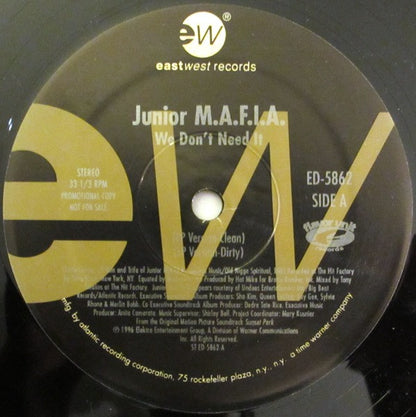 Junior M.A.F.I.A. b/w Onyx and Big Mike (3) : We Don't Need It / Thangz Changed / All Uv It (12", Promo)